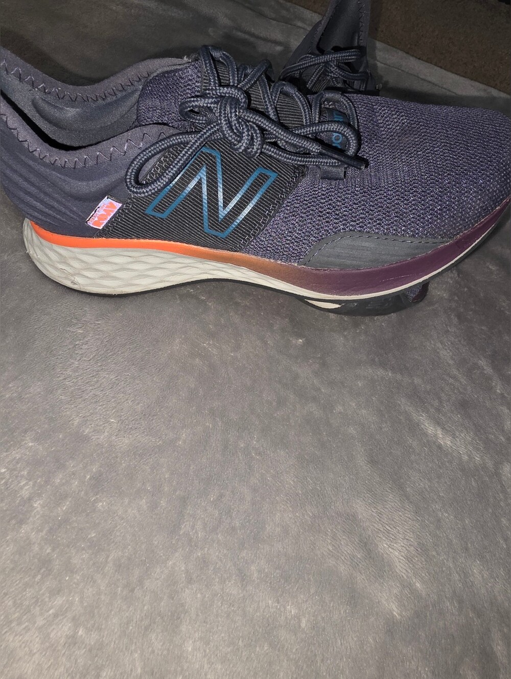 New Balance Fresh Foam Roav Athletic Shoes Blue & Orange US 7